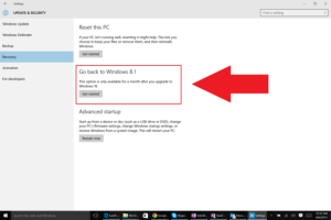 How To Rollback Your Windows 10 Installation To The Previous Windows Version
