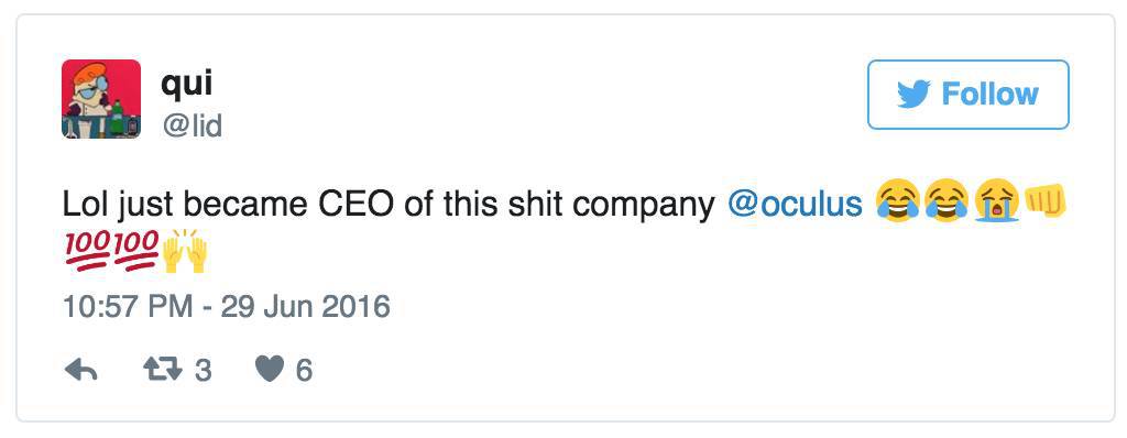  Oculus CEO's hacked Twitter account