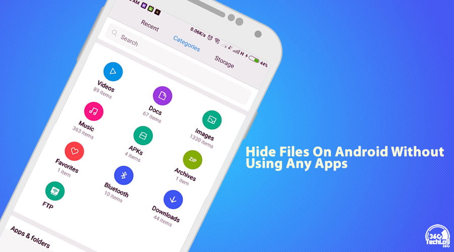 hide files on Android