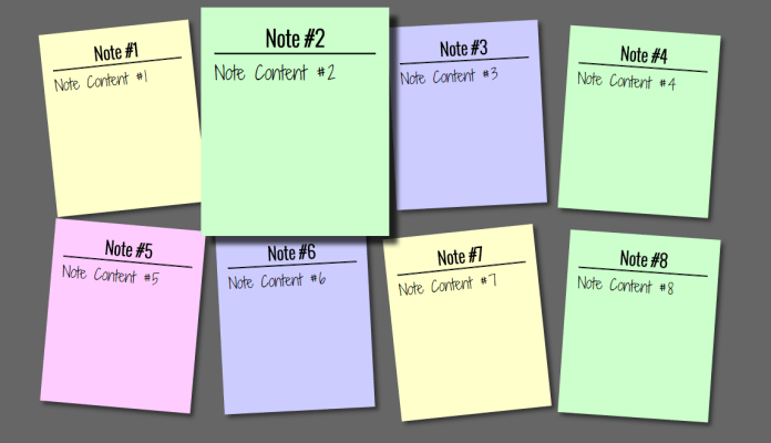 sticky note effect using html and css