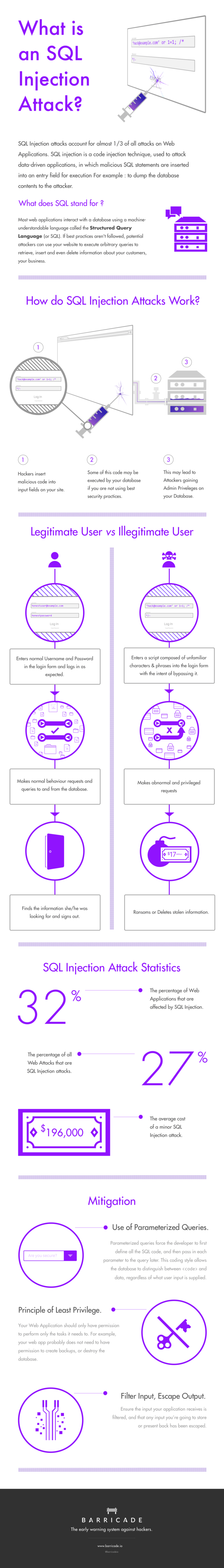 Infographic What Is Sql Injection Attack And How Does It Works