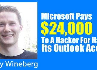 Microsoft Pays $24,000 To A Hacker For Hacking Outlook Account hacking outlook account