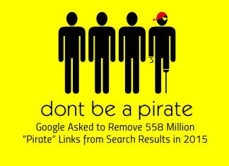 Google Asked to Remove 558 Million “Pirate” Links from Search Results in 2015 Google Asked to Remove 558 Million Pirate Links from Search Results in 2015