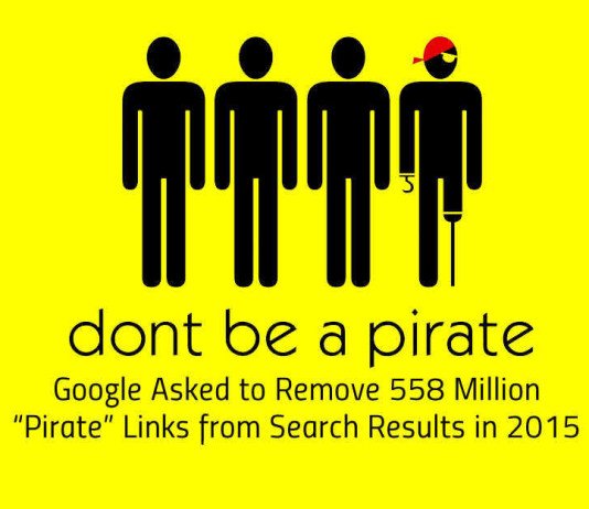 Google Asked to Remove 558 Million Pirate Links from Search Results in 2015 Google Asked to Remove 558 Million Pirate Links from Search Results in 2015
