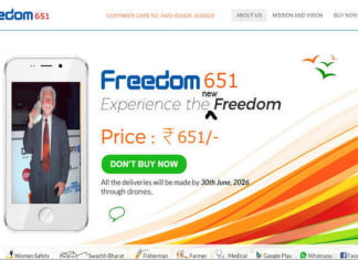 Forget Freedom 251, Here Comes Freedom 651, Promises to Deliver Rs 651 Smartphones in 10 Years via Drones Freedom 251 or freedom 651