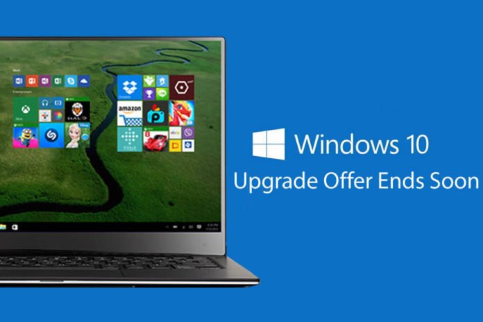 Windows 10 Upgrade Offer Ends Soon