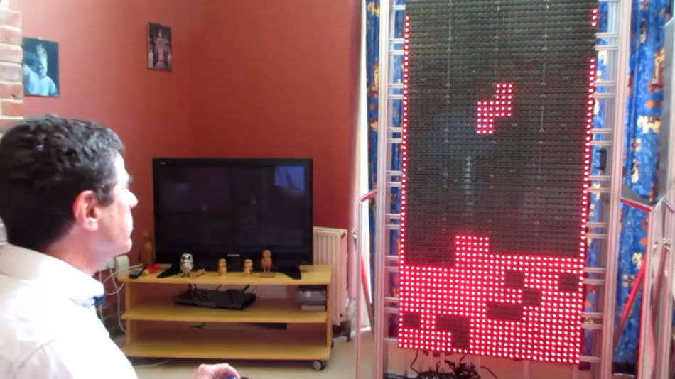 A huge home built computer only for playing Tetris