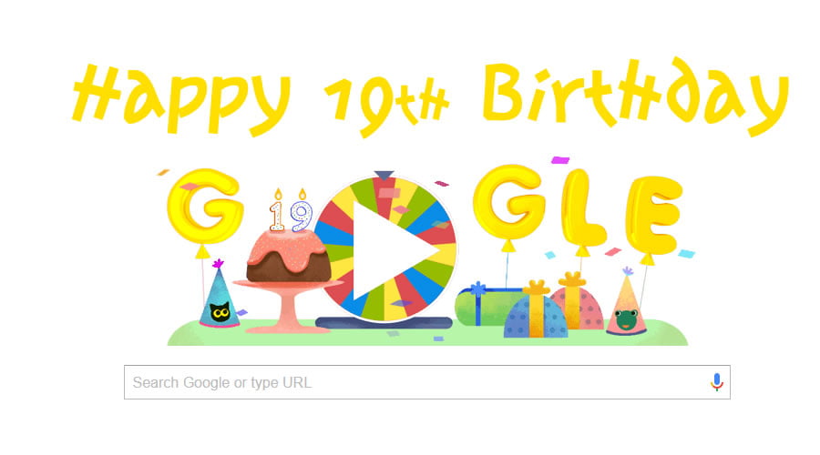 google birthday surprise spinner wheel