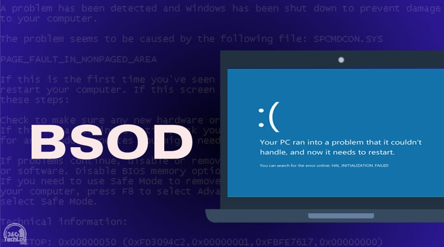 blue screen of death