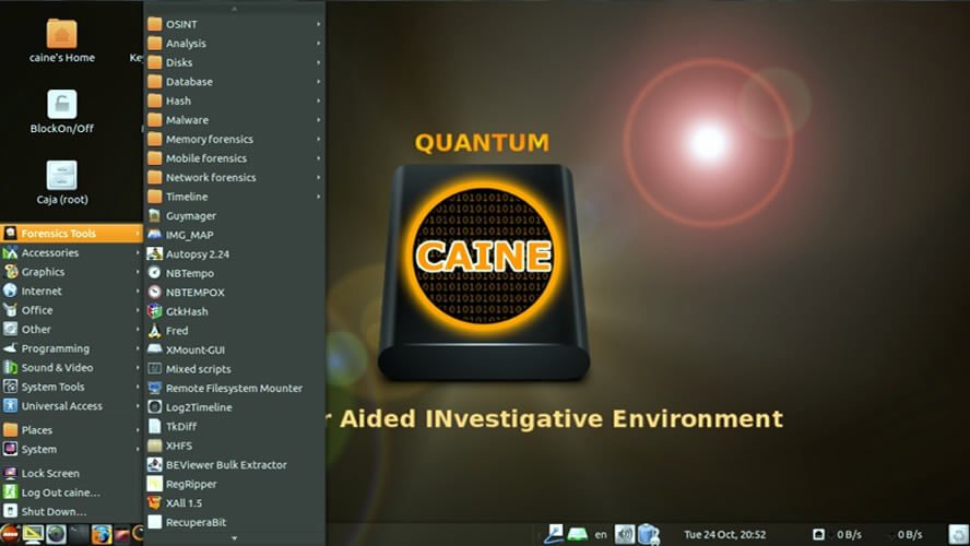 Caine - ethical hacking os