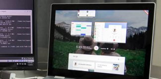 Google Fuchsia OS running on Pixelbook