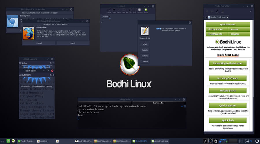 Bodhi Linux - Lightweight Linux Distributions