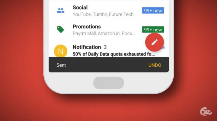 undo send gmail for Android