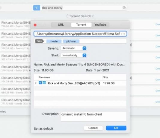 Folx torrent client for Mac 1