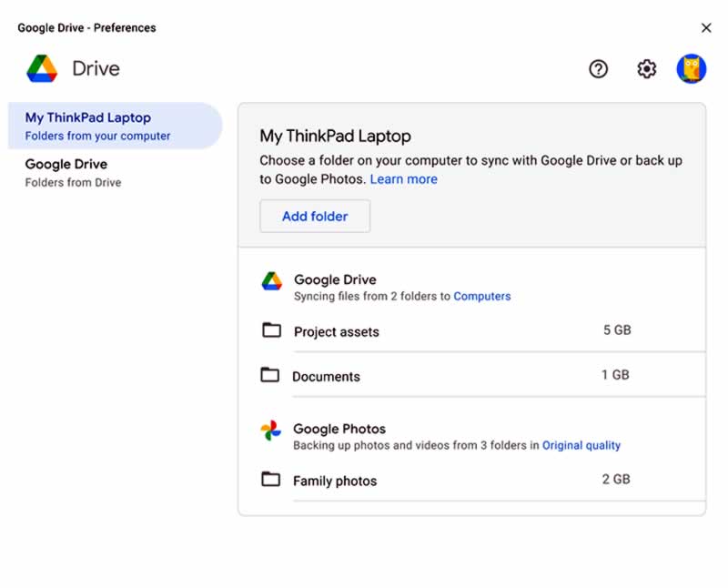 Google Drive Desktop Application