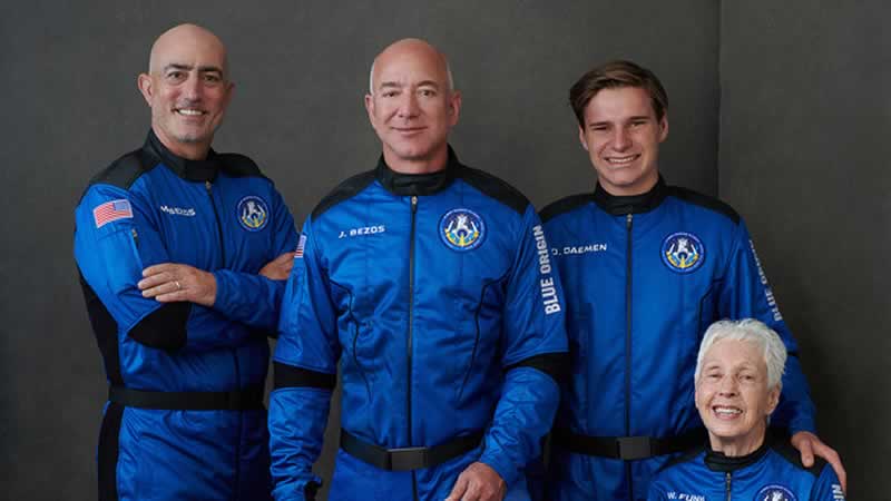 New Shepard First Human Flight crew