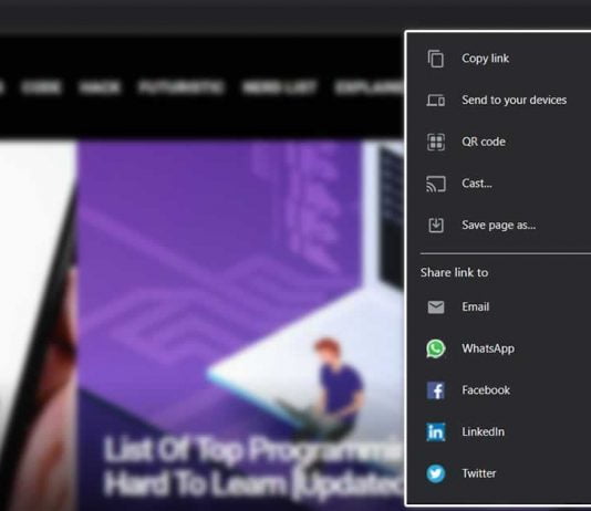 Chrome Sharing Hub Chrome Sharing Hub