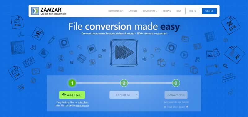 Zamzar – File Conversion Made Easy