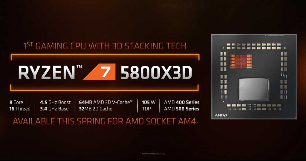 AMD Ryzen 7 5800X3D gaming CPU