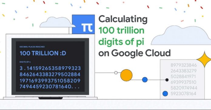 Google Developers Calculates 100 Trillion Digits Of Pi