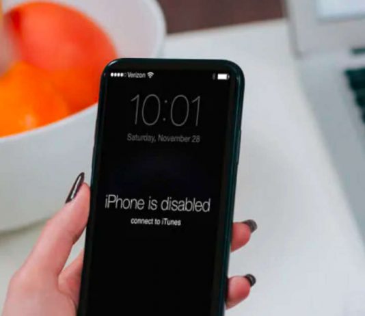 disabled iphone