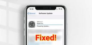 iPhone Stuck on Preparing Update