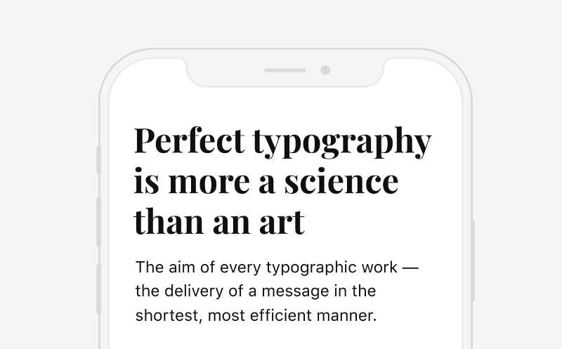 iOS design ideas with fonts