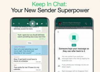 WhatsApp Introduces a New Feature Allowing Users to Save Disappearing Messages With Sender Approval Save Disappearing Messages in WhatsApp
