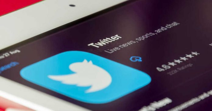 Twitter app page