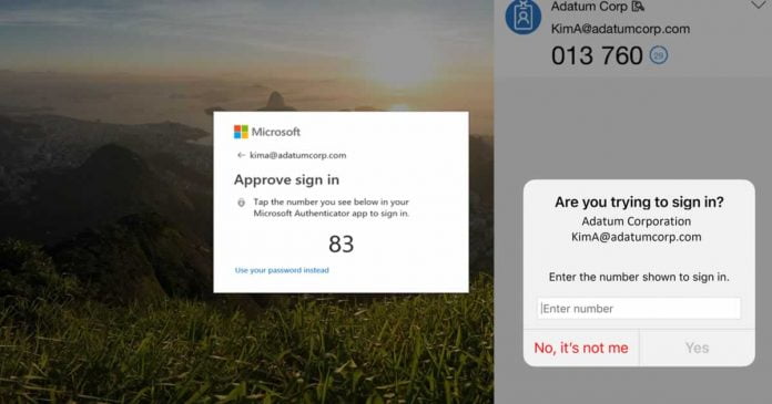 Number Matching in Microsoft Authenticator