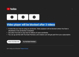 YouTube is Planning to Restrict AdBlock Users to Watch Only Three Videos YouTube Restrict AdBlock Users to Watch Only Three Videos
