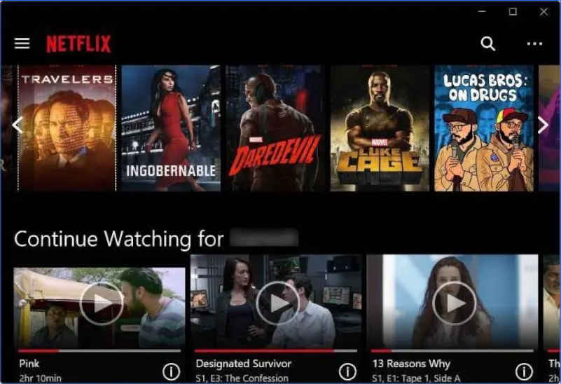 Windows Netflix App