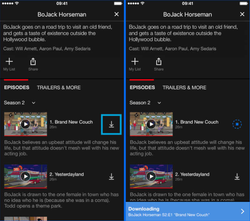 iPhone Netflix download